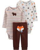 Conjunto 3 pçs Carter's Raposa
