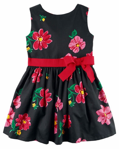 Vestido Carter's Floral Preto