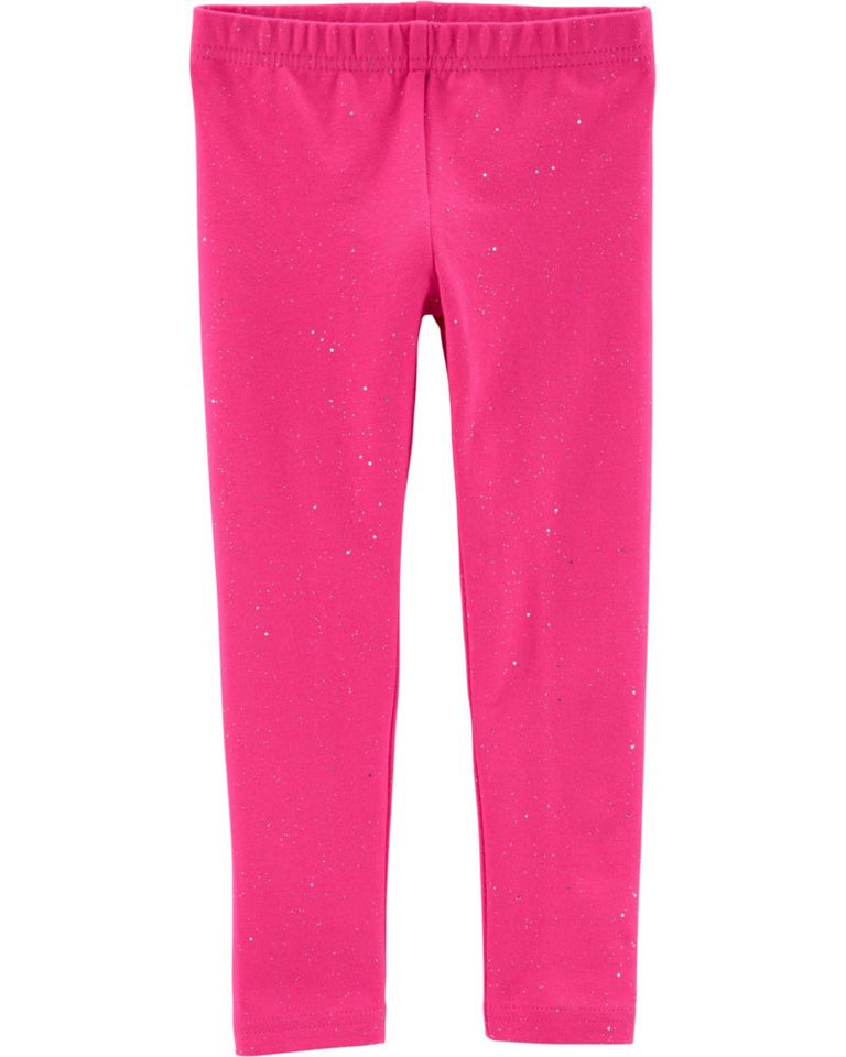 Legging Carter's Pink com Glíter